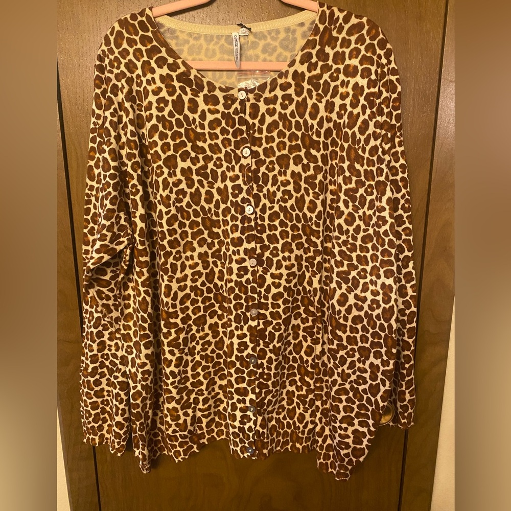 New capsule cheetah sweater 4X